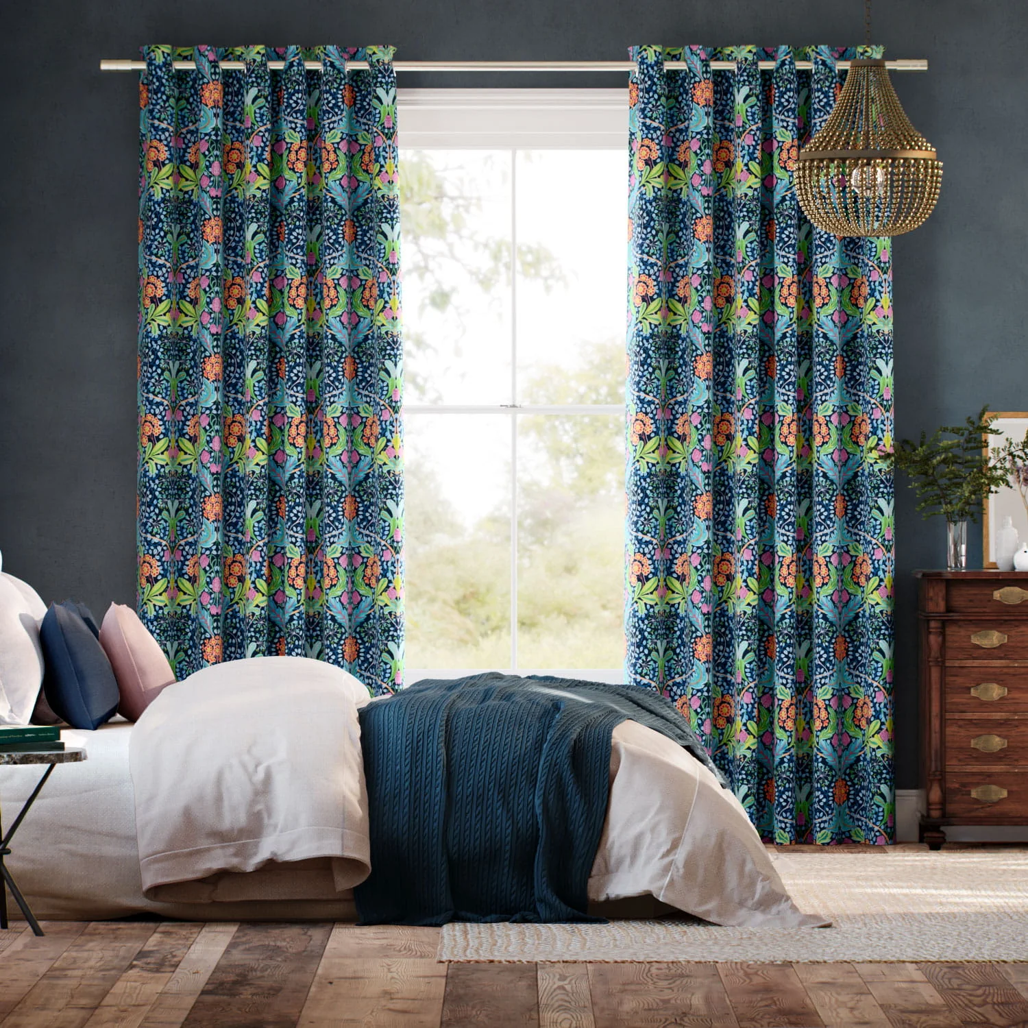 Blackout Bay Window Curtains